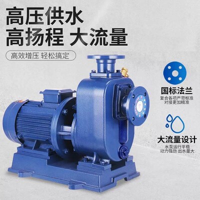 BZ自吸泵ZW污水泵防堵塞卧式管道离心泵农田灌溉380V增压泵排污泵