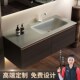 岩板热弯陶瓷无缝一体盆浴室柜中古风洗漱台洗手洗脸池