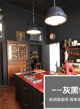 灰色深灰色涂料室内乳胶漆浅灰级灰水泥灰涂料彩色内墙漆