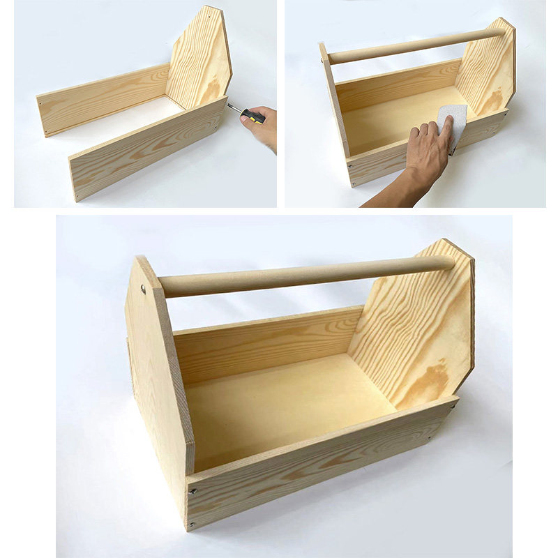 儿童木工工具盒材料包实木箱幼儿园劳动课亲子手工制作创客图片