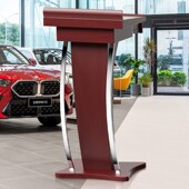 实木演讲台发言台店迎宾台饭店接待台酒店前台导购咨客台