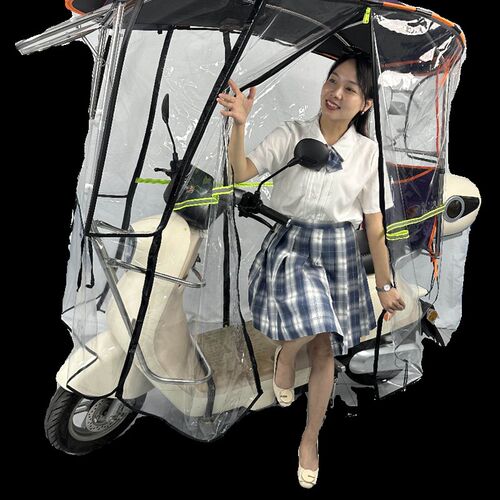 新款电动车遮雨棚防风挡风防寒车棚车全包围雨棚全封闭牢固