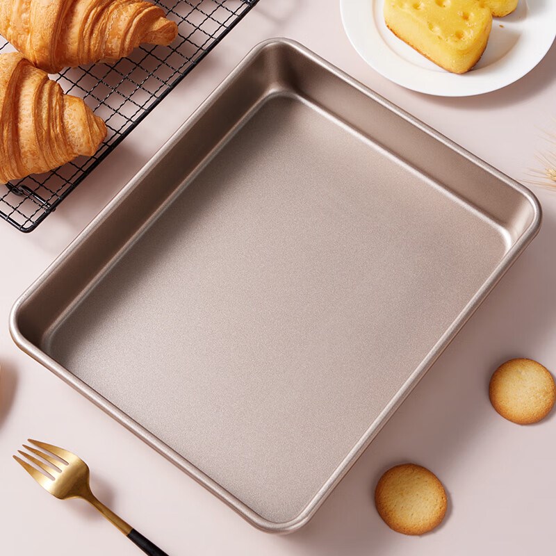 方形加深烤盘烤箱用粘碳钢面包饼干烘焙工具模具