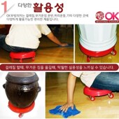 韩国滑轮小带宝宝矮板凳家务洁懒擦地凳万向凳