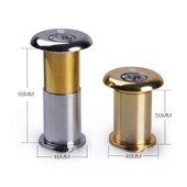 盼盼美心步阳防盗门猫眼通用金属门镜门铃一体二合一老式