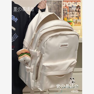 国家地理日式校园简易多用途双肩包女高中生初中生书包大容量