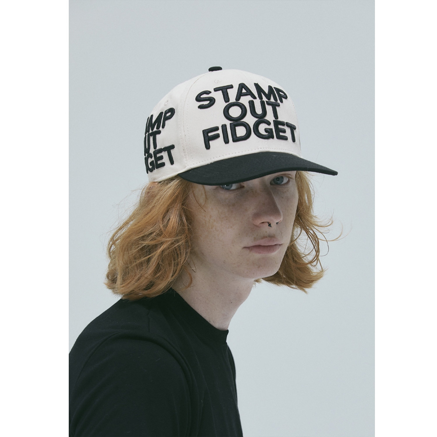 WebSurfGroup拒绝焦虑棒球帽美式拼色微弯立体绣花男女情侣平沿帽