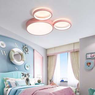 2020新款 可爱鼠儿童房灯led创意圆形吸顶灯现代简约男女孩卧室灯