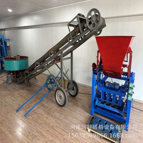 砖机工厂制作水泥工字砖铺路彩砖砖机 混凝土砌块砖机路面砖机