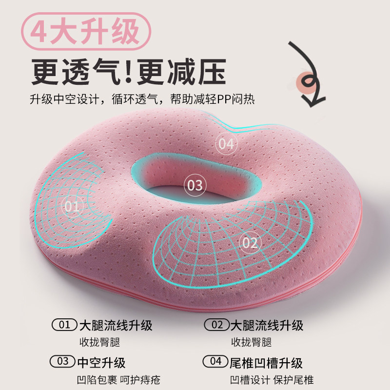 孕妇坐垫孕期缓解尾椎顺产产后护理侧切撕裂透气减压月子记忆棉垫