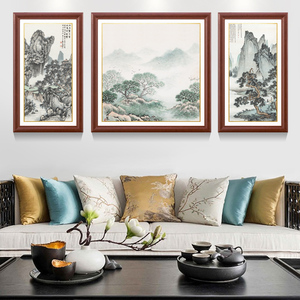 圣蓝诺 新山水客厅饰画卧室沙发背景墙壁挂画卉
