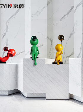 吹泡泡卡通抽象雕塑物工艺品现代样板房酒店装饰艺术品