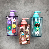 创意卡通按压瓶爱大容量分装 空瓶子洗面奶洗发液洗手液皂液瓶器