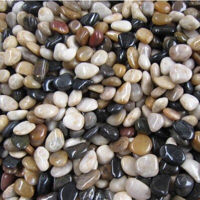鹅卵石雨石天然小石子鱼缸造景盆装饰园艺彩石头 斤装