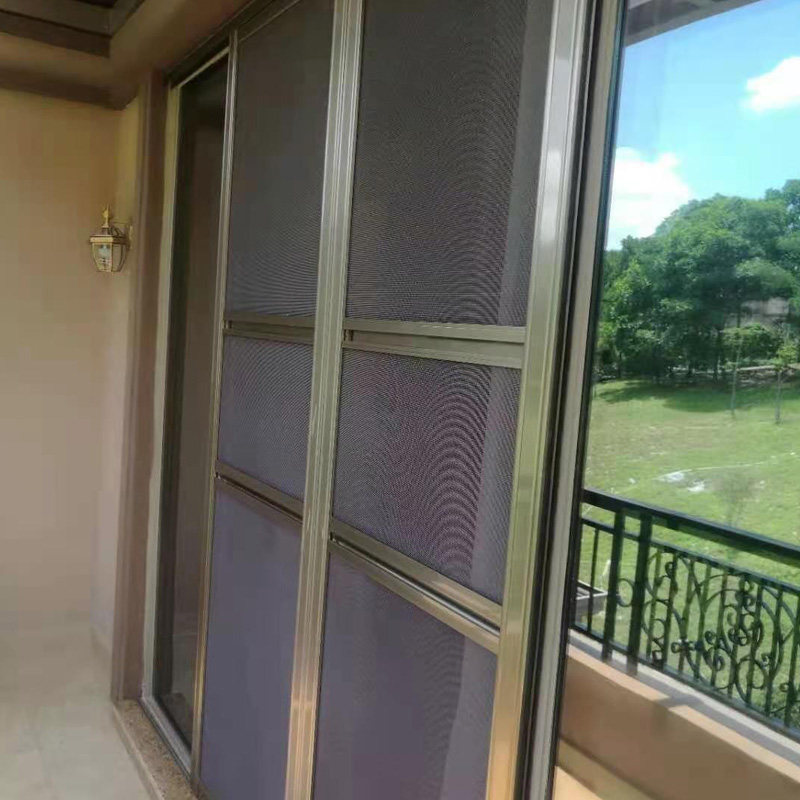 铝合金纱门落地纱金刚网阳台左右推拉纱门纱门网选