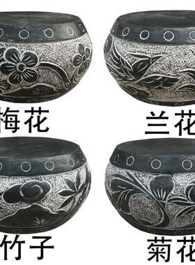 石雕柱墩石柱顶石青石仿古石柱墩柱基石古建柱础木柱底座