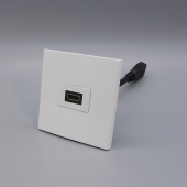 带线型一位带线 多媒体影音墙插 直插式