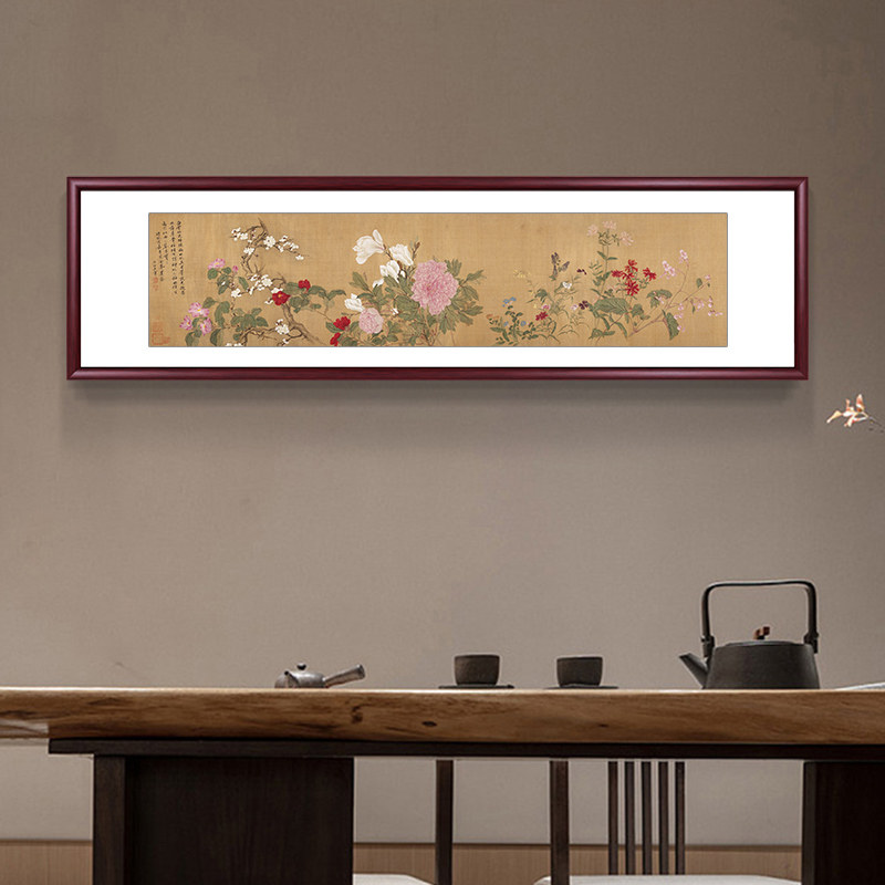 新白玉兰图国画卧室床头挂画百图鸟客厅沙发背景墙装饰画