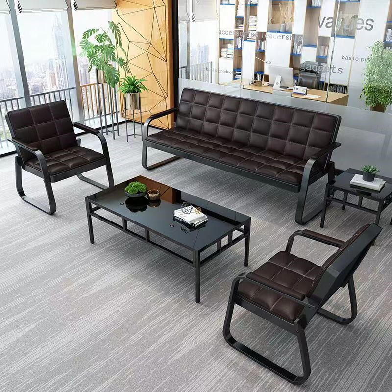 办公沙发茶几休闲接待会客位理发店等候区沙发室沙发