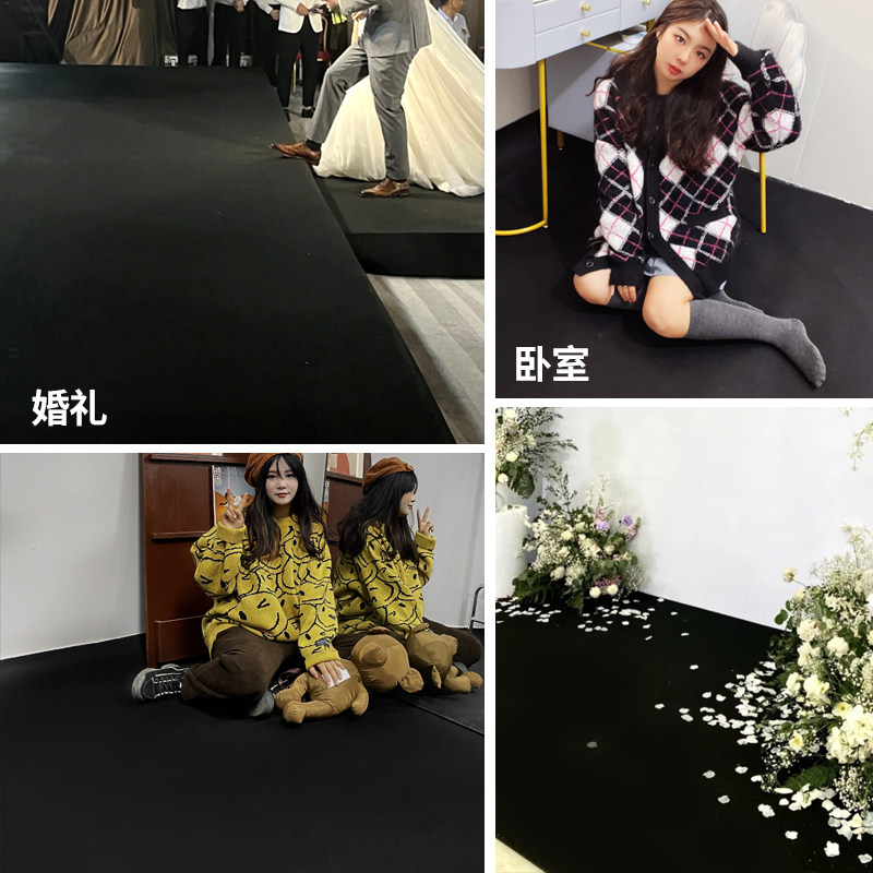 黑色地毯结婚庆典一次性业店铺门口展会加厚长期使用毯