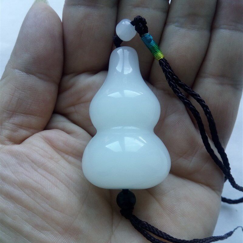 吉祥招财平安 白玉葫芦挂件 手把件 家居饰品装饰送礼