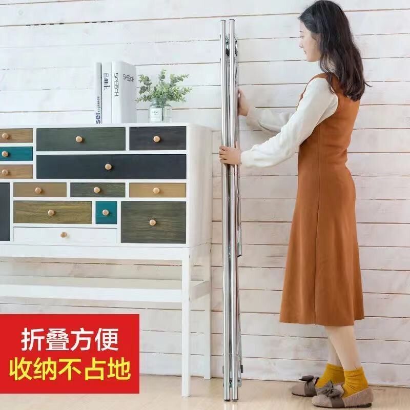 晾衣架落地伸缩晒被架挂衣架室内外阳台晒晾衣杆
