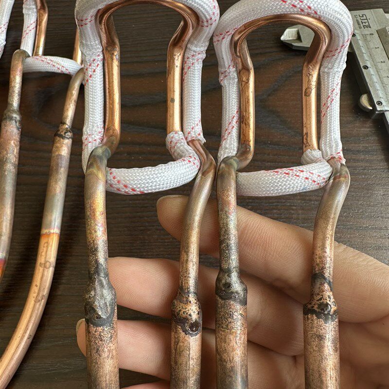 个焊接感应圈铜管加热头单片矿山刀头焊接感应圈