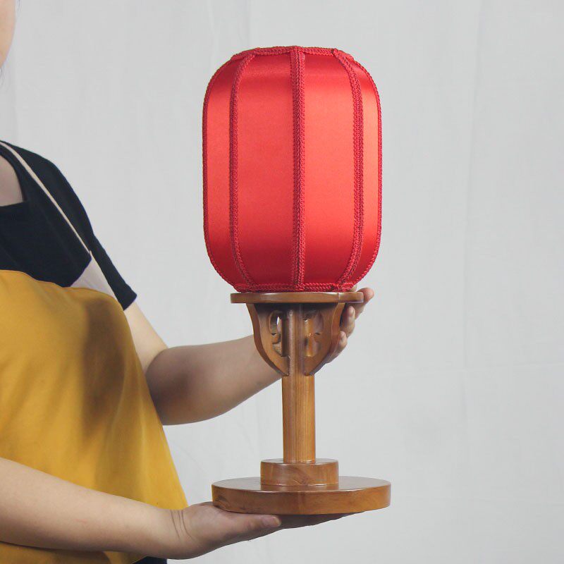 舞台戏曲手拿灯小台灯婚庆婚礼道具充电饰灯具实木台灯