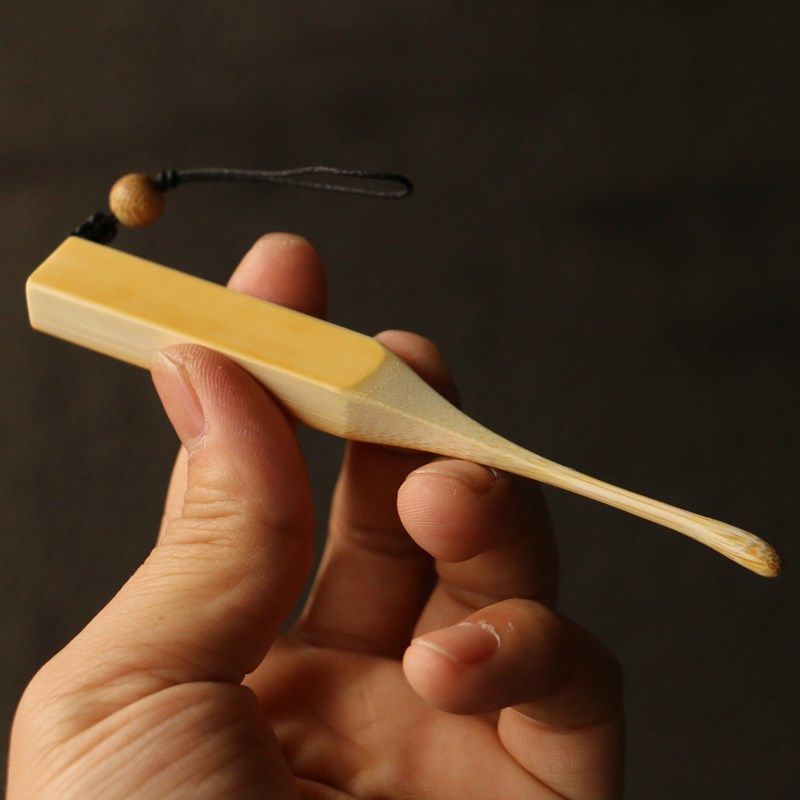 十几年老玉竹东阳名家戚挺飞本工精工留青雕刻挖耳勺掏耳勺耳挖勺