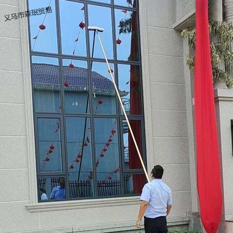 擦玻璃刮高层洗门头窗户墙壁瓷砖保洁工具新款长杆神器加长
