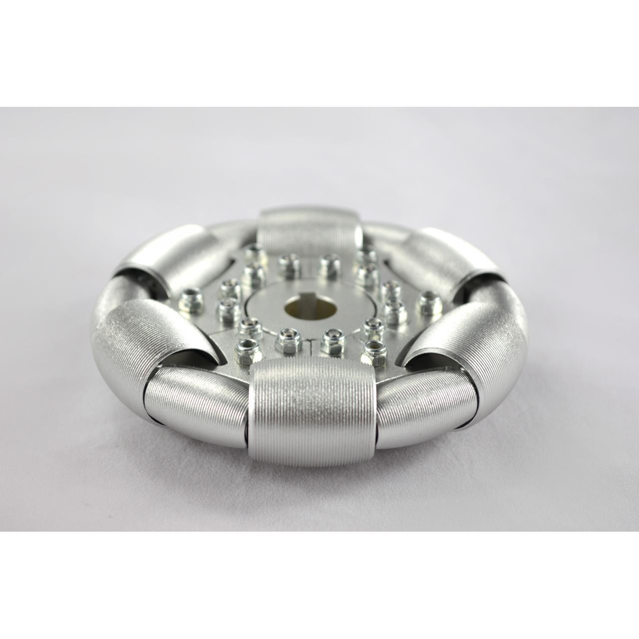 100mm铝全向轮（omni directional wheels)单片90°铝轮 14179S