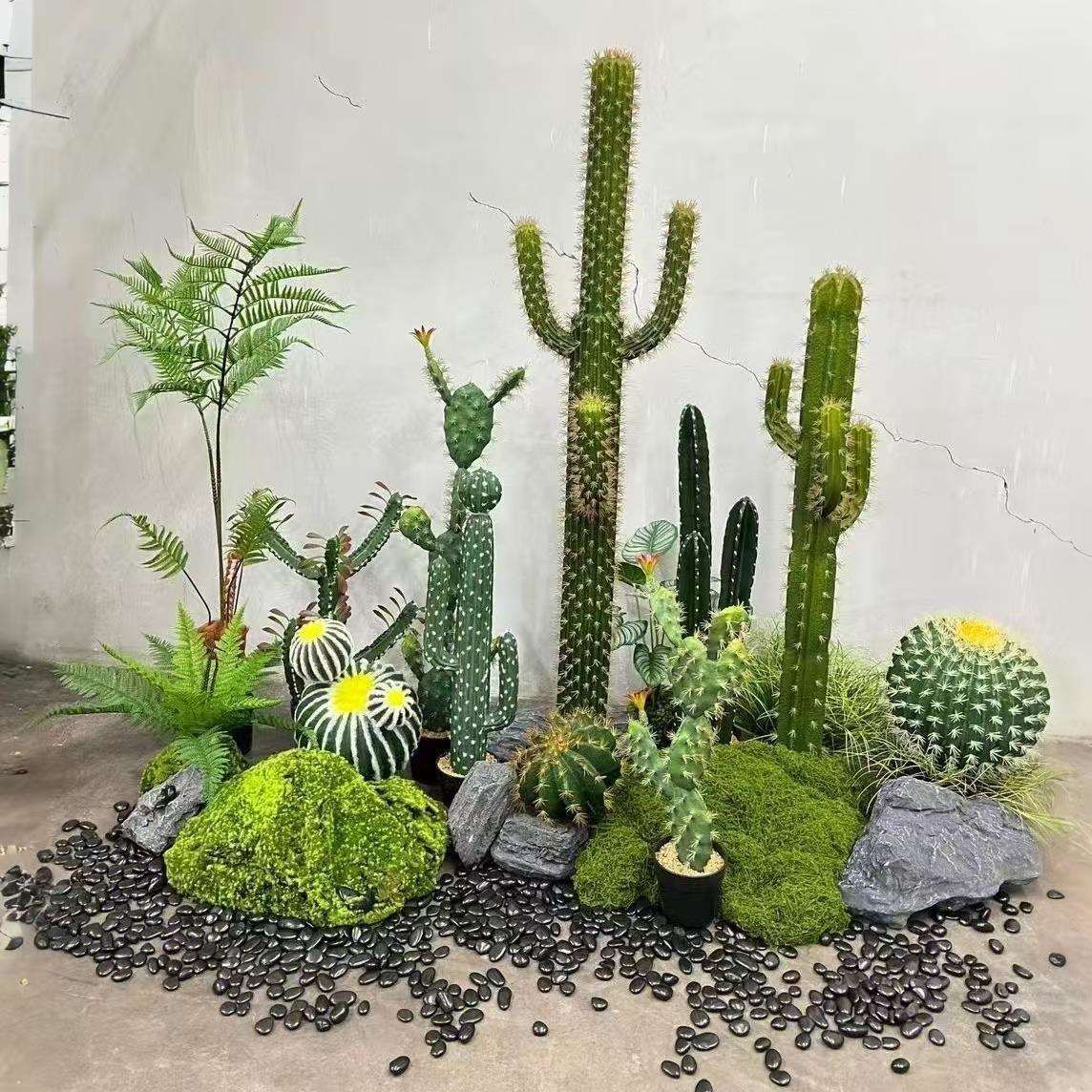 仿真仙人掌盆栽 家居落地盆景仙人柱沙生植物盆栽 仙人球仙人棒