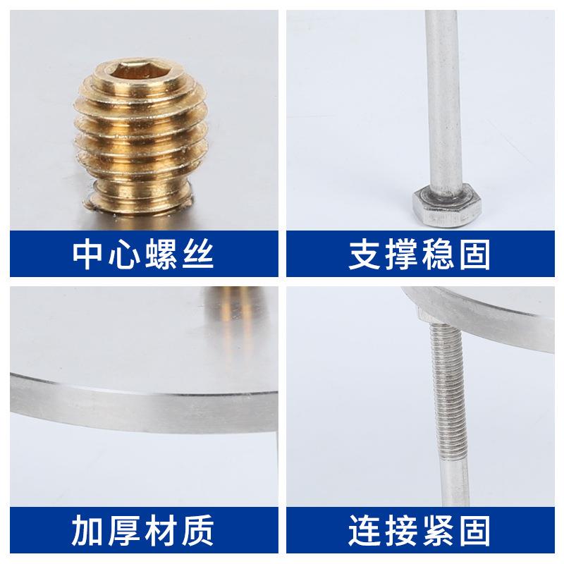强制对中盘全站仪棱镜对中基座不锈钢归心盘沉降观测点标志监X20