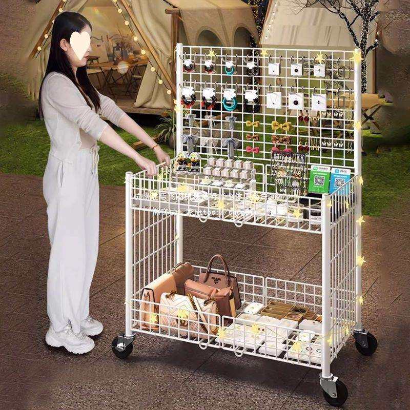 夜市摆摊小推车促销车摆地摊花车摆摊一秒收摊超市门口展示架