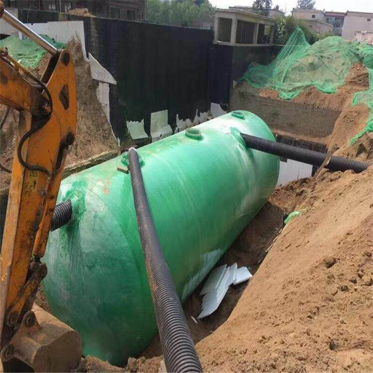 厂家生产缠绕式玻璃钢化粪池20立方酒店学校小区企业工程化粪池