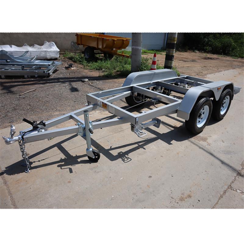 2吨骨架拖车框架拖车发电机组运输拖车厢式拖车