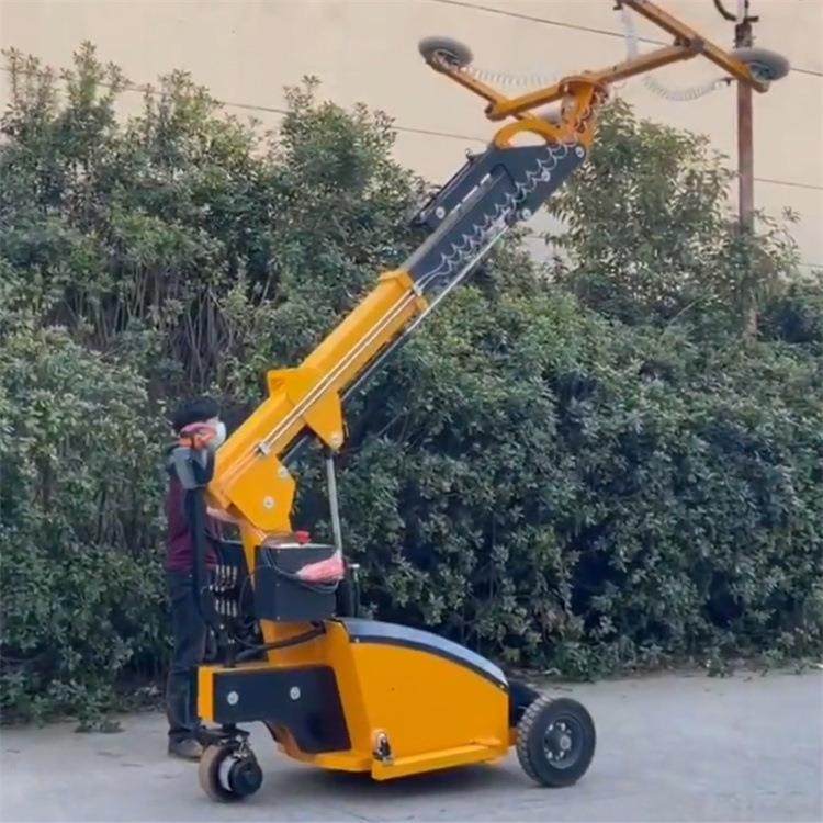 电动玻璃安装机械手玻璃吸盘车真空板材搬运机械小型吸盘车