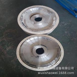 耐酸碱耐腐蚀橡胶轮工业脚轮配件刮泥机行走轮滚轮架橡胶轮配件