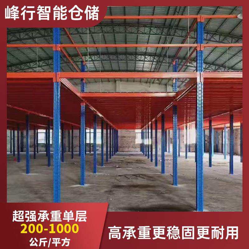 阁楼货架仓储货架平台库房二层超强承重搭建工字钢重型货架