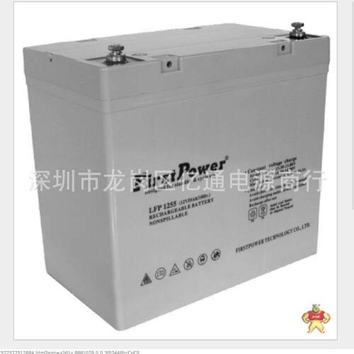 FirstPower一电蓄电池LFP125512V55ah免维护铅酸电