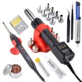 JCD金瓷8208便携一体式 热风枪焊台750W可调温焊接维修烙铁返修台