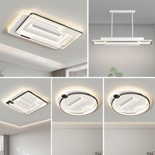 护眼LED无叶风扇全光谱全屋房间吸顶灯客厅卧室中山灯饰具现代