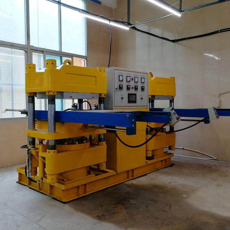 制造双联平板硫化机200T橡胶压片机自动进出模设备特惠价推