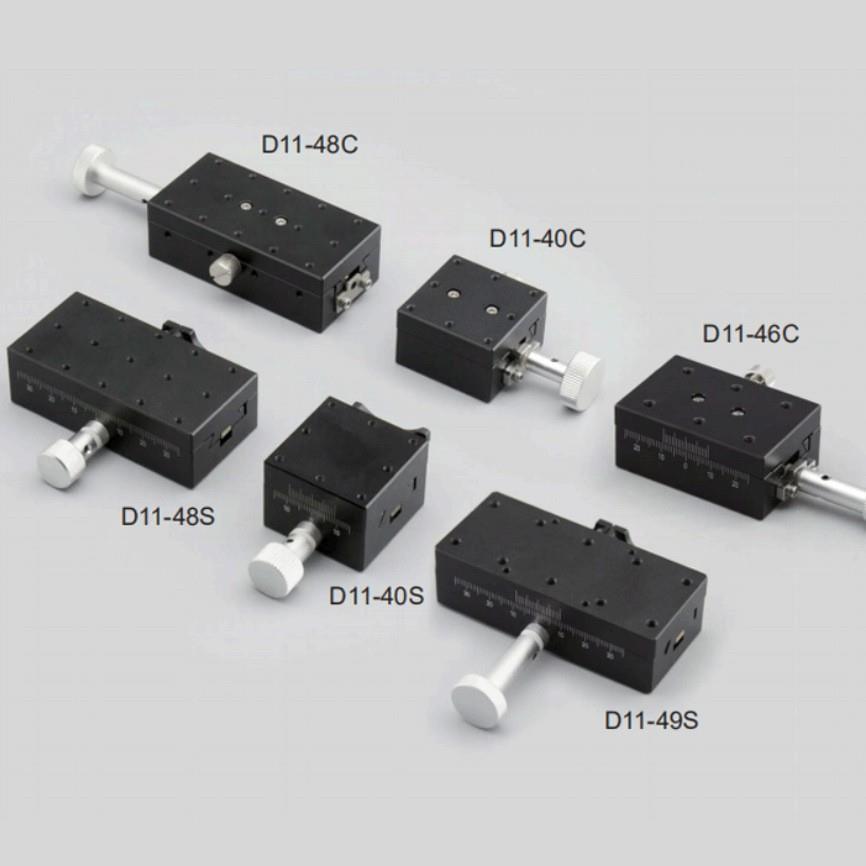 X轴燕尾式位移台精密型微调架可调平台小型手动位移滑台