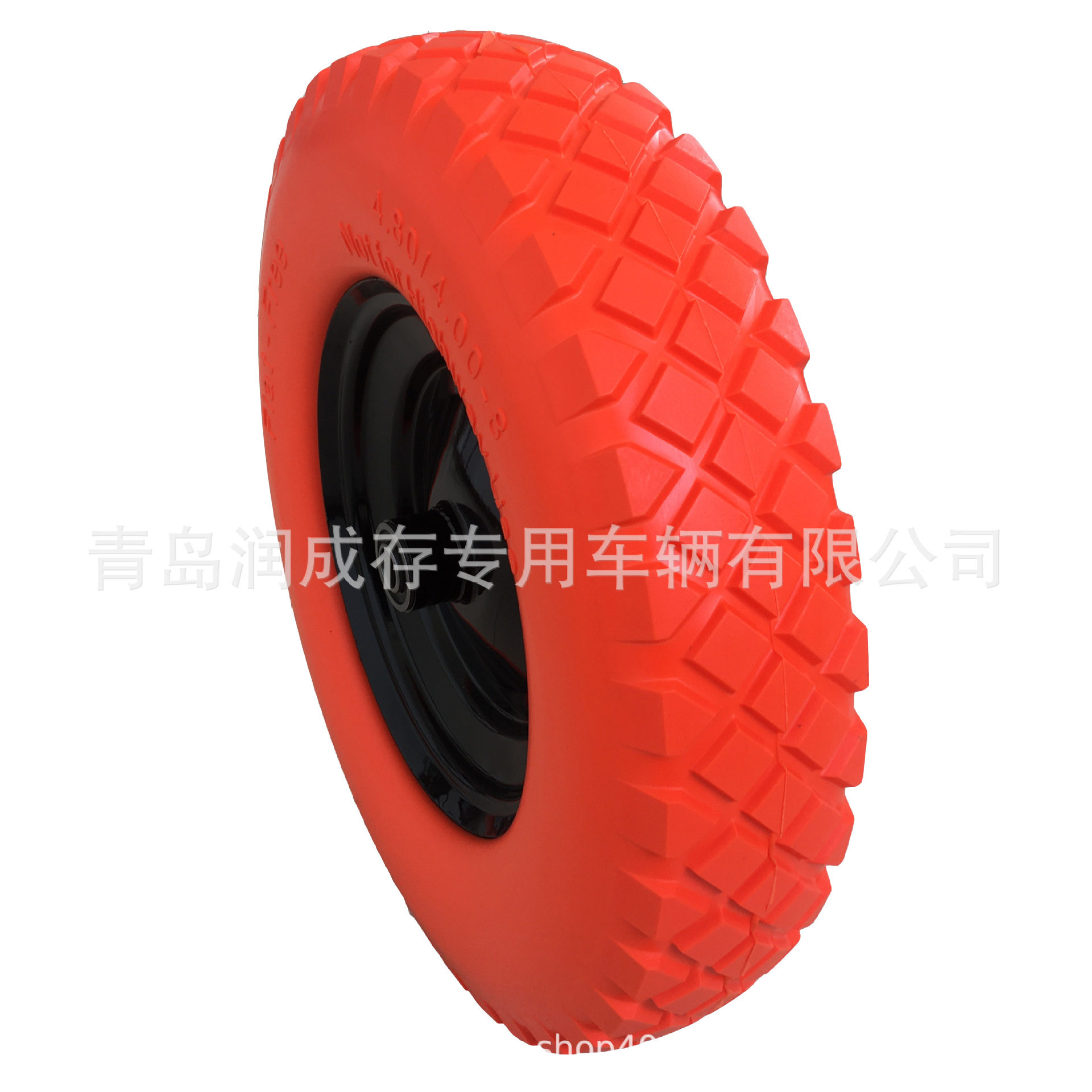 厂家直销16寸PU发泡轮16x4.80/4.00-8手推车轮胎花园车轮胎
