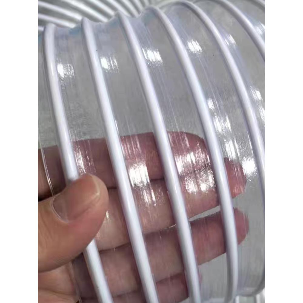 pvc吸尘管通风管 透明钢丝软管木工吸尘管雕刻机伸缩软管塑料软管