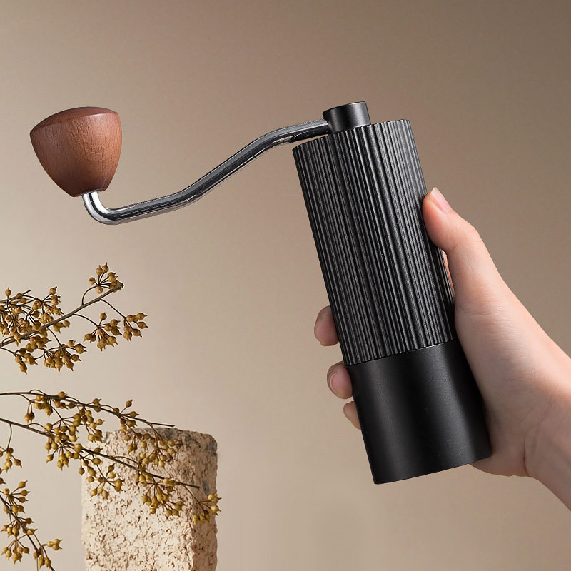 不锈钢磨豆机咖啡豆研磨器手摇磨豆机CNC磨芯手动咖啡研磨器