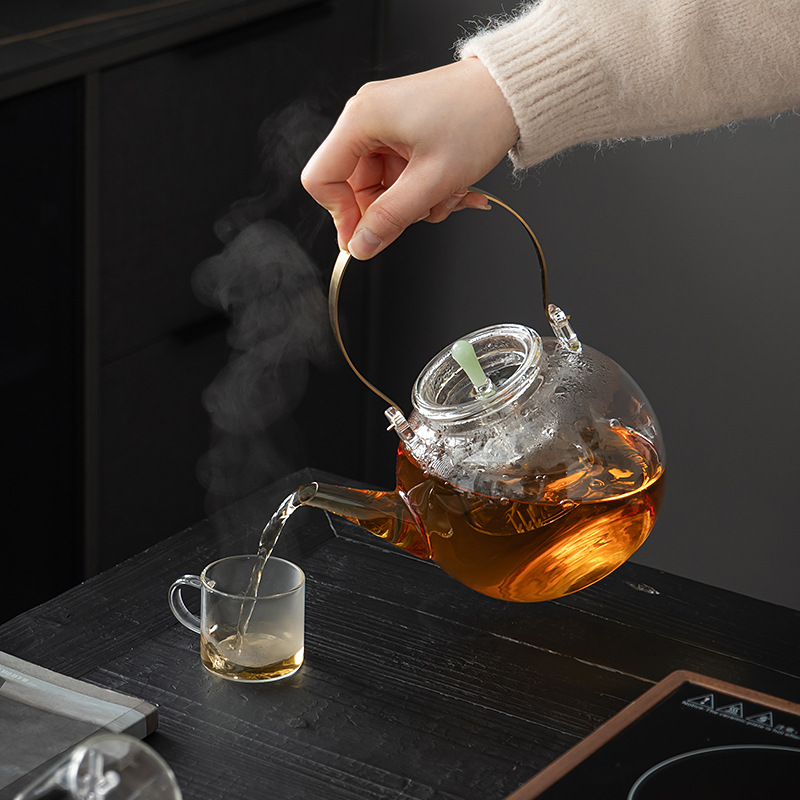 胡桃木电陶炉耐热煮茶壶