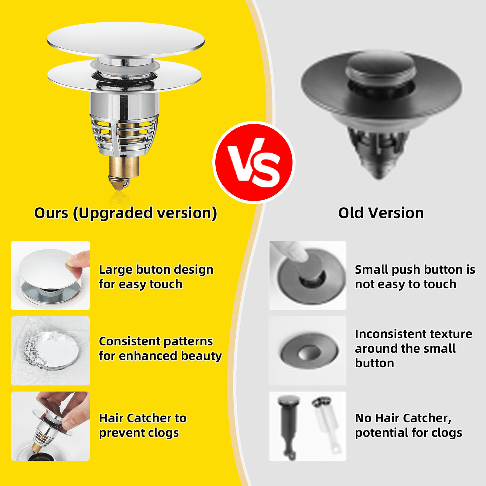 小口径美规洗手盆脸池漏水塞子铜面盆下水器防臭按压式弹跳芯,家装主材,花洒/龙头阀芯,淘宝优惠券,粉丝福利购,淘宝优惠卷