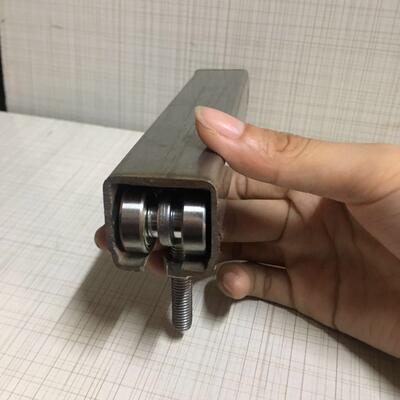 304不锈钢轨道C30吊轨吊轮平移门吊轨吊滑推拉门轨道